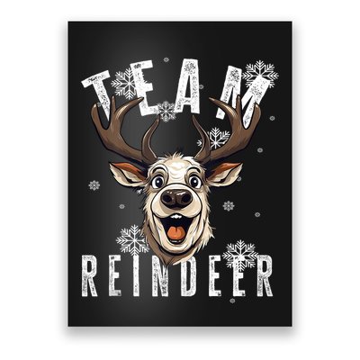 Team Reindeer Christmas Theme Funny Reindeer Tank Top Poster
