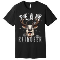 Team Reindeer Christmas Theme Funny Reindeer Tank Top Premium T-Shirt