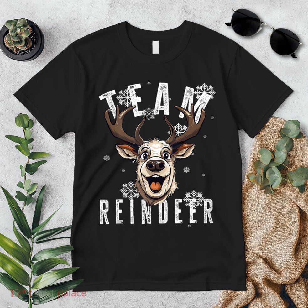 Team Reindeer Christmas Theme Funny Reindeer Tank Top Premium T-Shirt