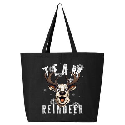 Team Reindeer Christmas Theme Funny Reindeer Tank Top 25L Jumbo Tote