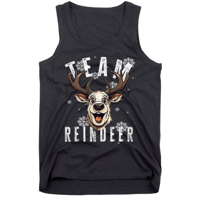 Team Reindeer Christmas Theme Funny Reindeer Tank Top Tank Top