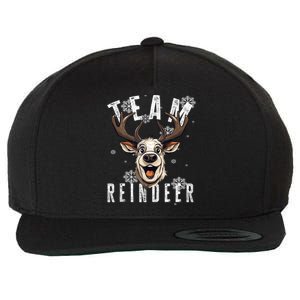 Team Reindeer Christmas Theme Funny Reindeer Tank Top Wool Snapback Cap