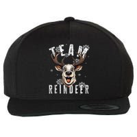 Team Reindeer Christmas Theme Funny Reindeer Tank Top Wool Snapback Cap