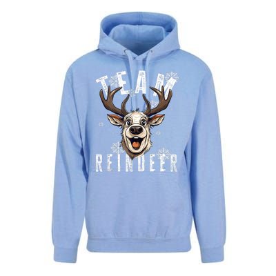 Team Reindeer Christmas Theme Funny Reindeer Tank Top Unisex Surf Hoodie