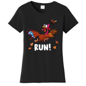 Turkey Run Costume Thanksgiving Running Turkey Trot Women's T-Shirt