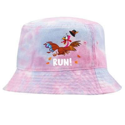 Turkey Run Costume Thanksgiving Running Turkey Trot Tie-Dyed Bucket Hat