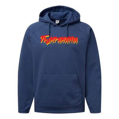 Trump Republican Convention Wrestling Meme Trumpamania Performance Fleece Hoodie