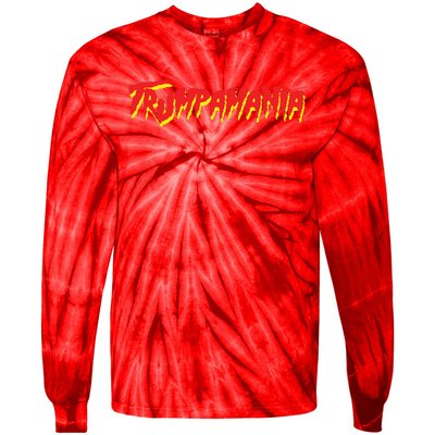 Trump Republican Convention Wrestling Meme Trumpamania Tie-Dye Long Sleeve Shirt