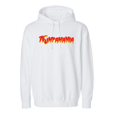 Trump Republican Convention Wrestling Meme Trumpamania Garment-Dyed Fleece Hoodie