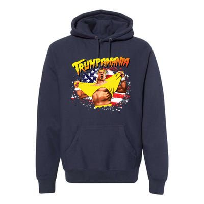 Trump Republican Convention Wrestling Meme Trumpamania Premium Hoodie