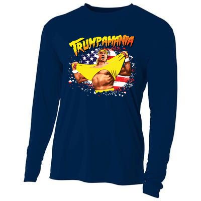 Trump Republican Convention Wrestling Meme Trumpamania Cooling Performance Long Sleeve Crew