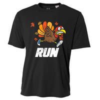 Turkey Run Costume Thanksgiving Running Turkey Trot Cooling Performance Crew T-Shirt