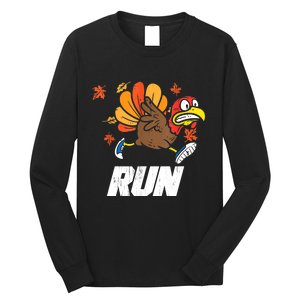 Turkey Run Costume Thanksgiving Running Turkey Trot Long Sleeve Shirt