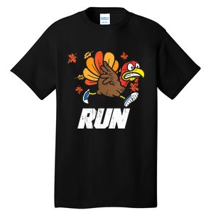 Turkey Run Costume Thanksgiving Running Turkey Trot Tall T-Shirt