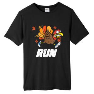 Turkey Run Costume Thanksgiving Running Turkey Trot Tall Fusion ChromaSoft Performance T-Shirt