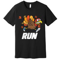 Turkey Run Costume Thanksgiving Running Turkey Trot Premium T-Shirt