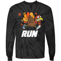 Turkey Run Costume Thanksgiving Running Turkey Trot Tie-Dye Long Sleeve Shirt