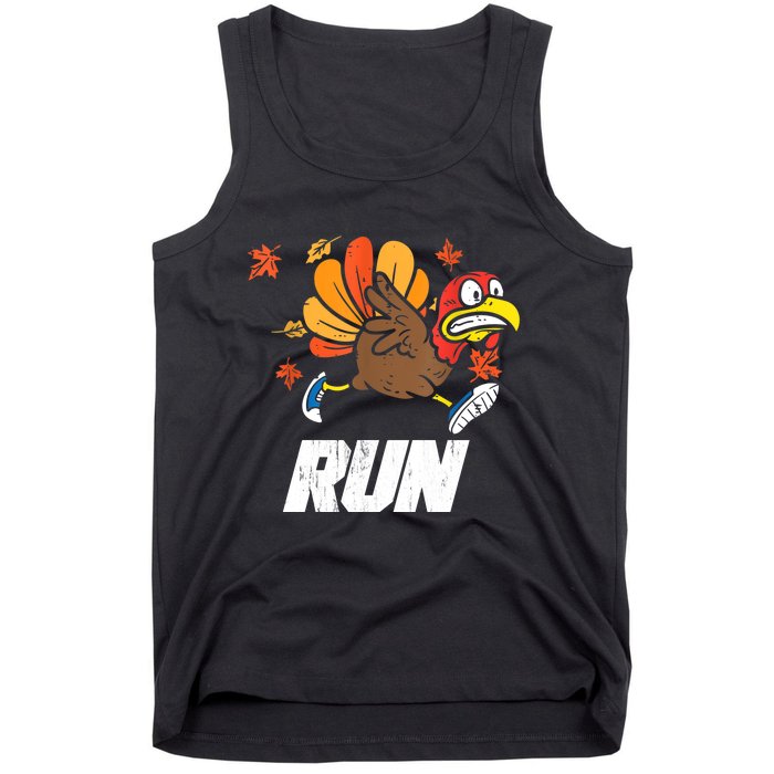 Turkey Run Costume Thanksgiving Running Turkey Trot Tank Top