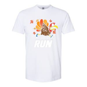 Turkey Run Costume Thanksgiving Running Turkey Trot Softstyle CVC T-Shirt