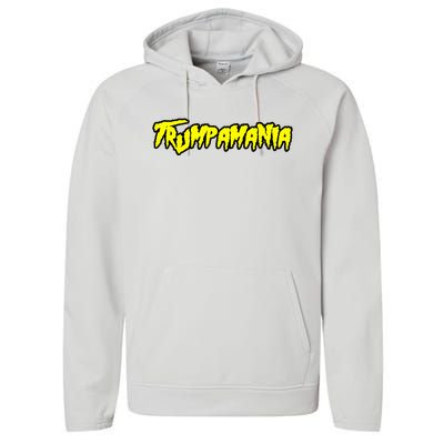 Trump Republican Convention Wrestling Meme Trumpamania Performance Fleece Hoodie