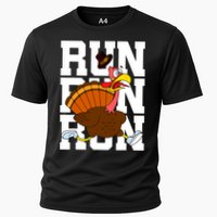 Turkey Run Costume Thanksgiving Running Turkey Trot Cooling Performance Crew T-Shirt