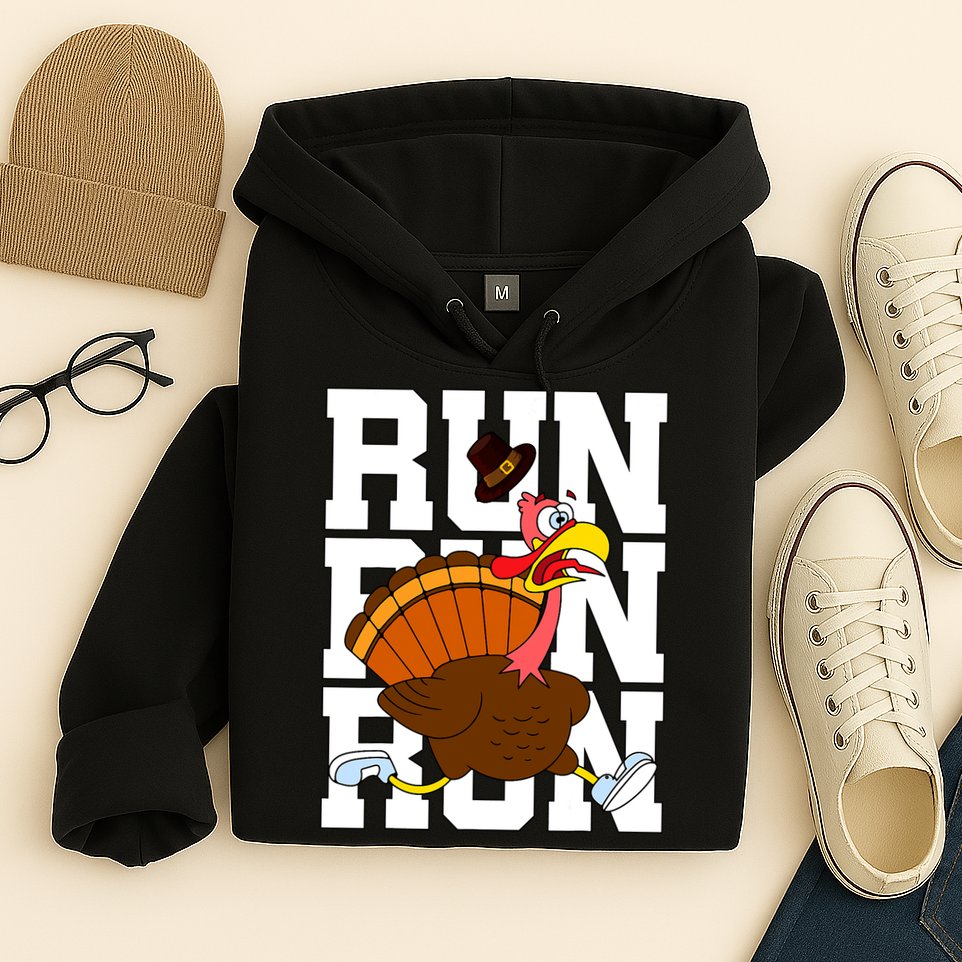 Turkey Run Costume Thanksgiving Running Turkey Trot Hoodie