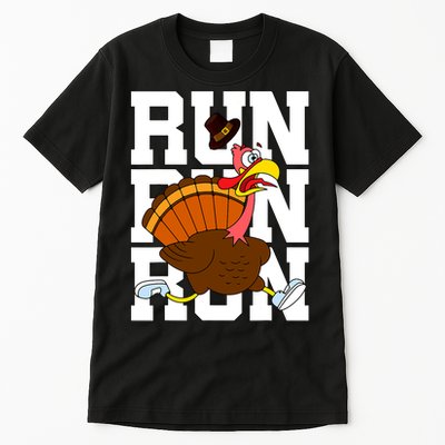 Turkey Run Costume Thanksgiving Running Turkey Trot Tall T-Shirt