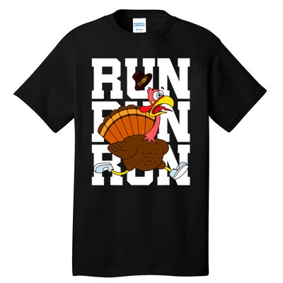 Turkey Run Costume Thanksgiving Running Turkey Trot Tall T-Shirt