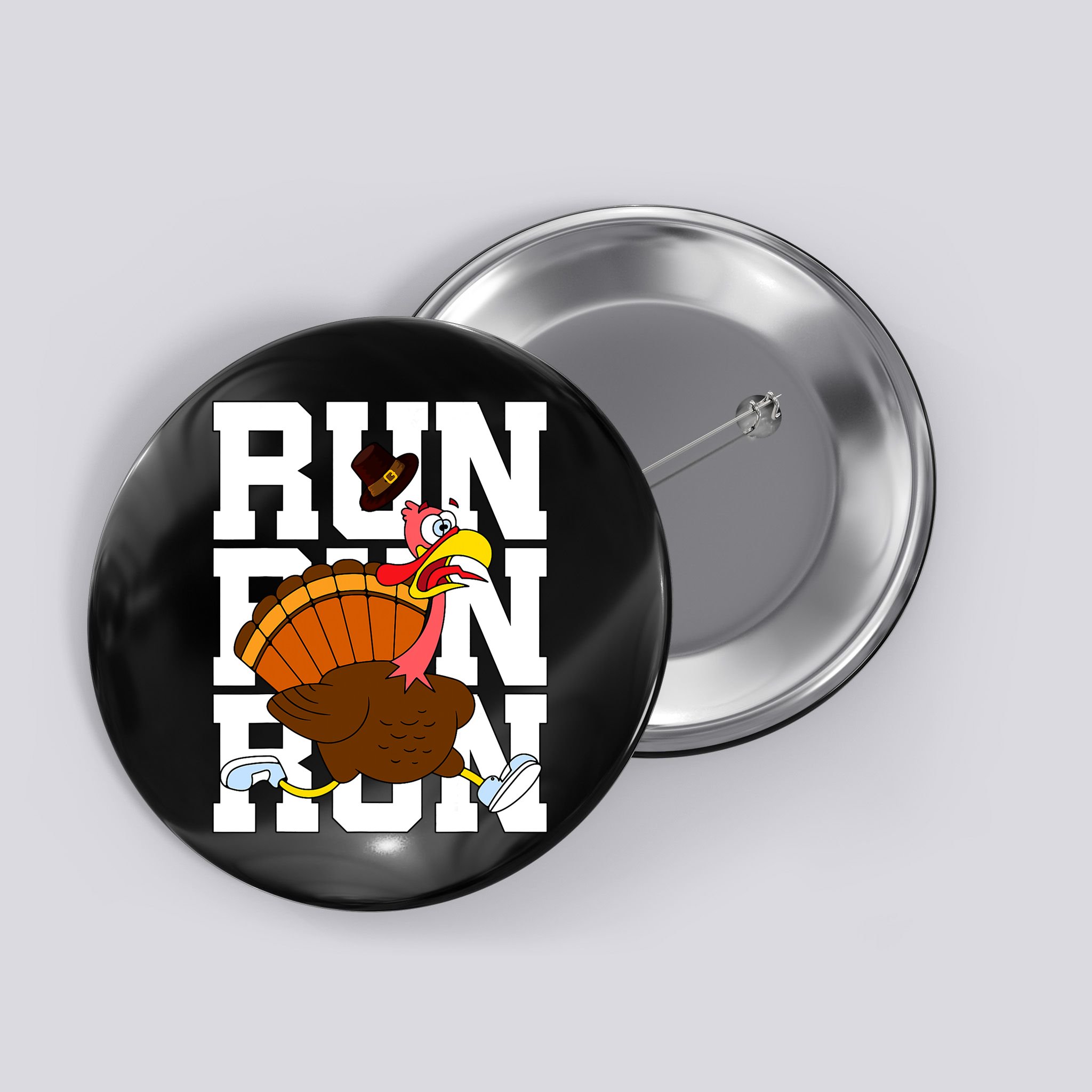 Turkey Run Costume Thanksgiving Running Turkey Trot Button