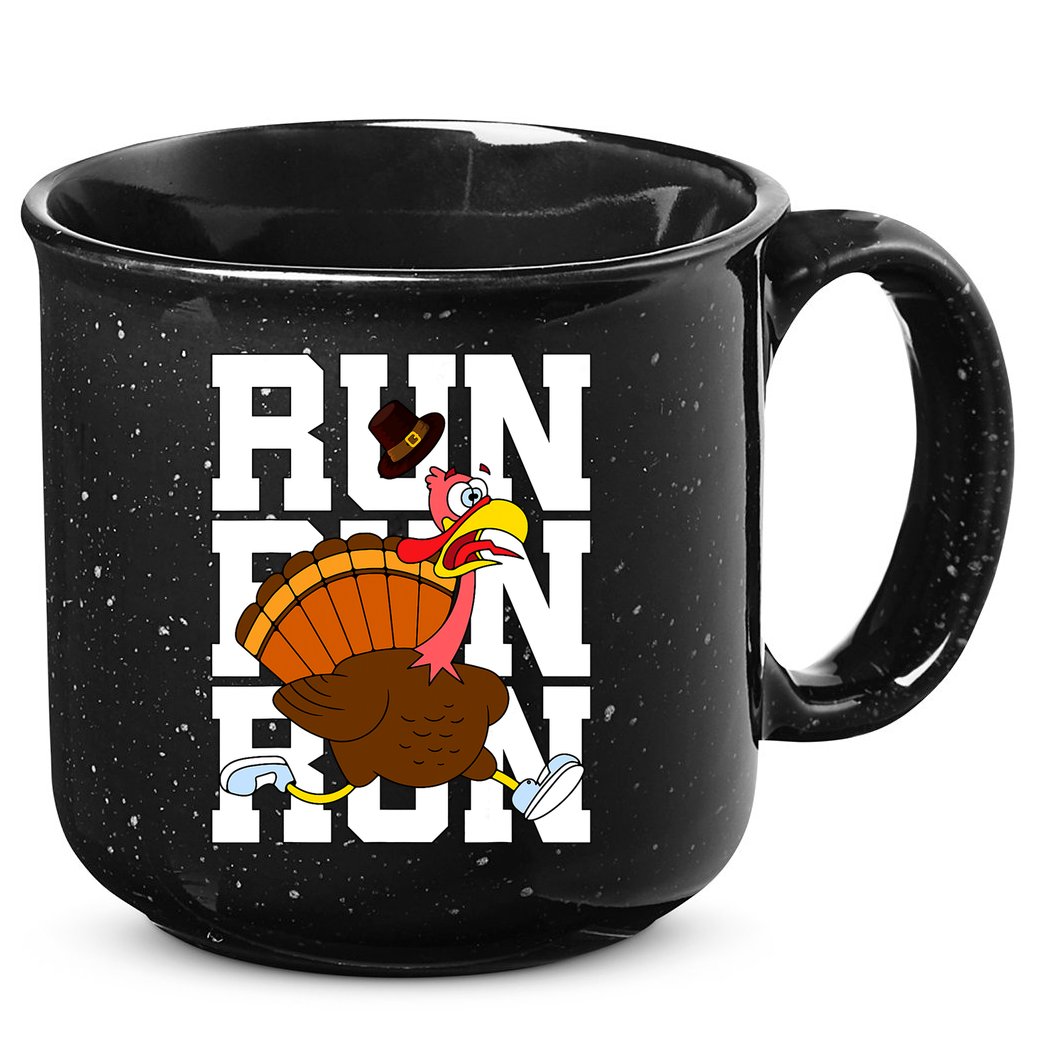 Turkey Run Costume Thanksgiving Running Turkey Trot 15oz Campfire Ceramic Mug