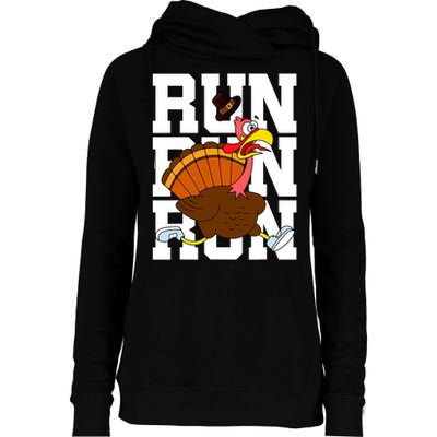 Turkey Run Costume Thanksgiving Running Turkey Trot Womens Funnel Neck Pullover Hood
