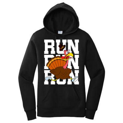 Turkey Run Costume Thanksgiving Running Turkey Trot Women's Pullover Hoodie