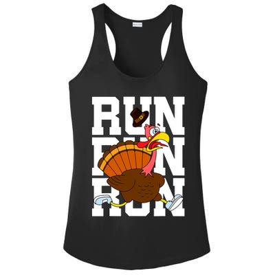 Turkey Run Costume Thanksgiving Running Turkey Trot Ladies PosiCharge Competitor Racerback Tank