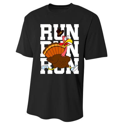 Turkey Run Costume Thanksgiving Running Turkey Trot Performance Sprint T-Shirt