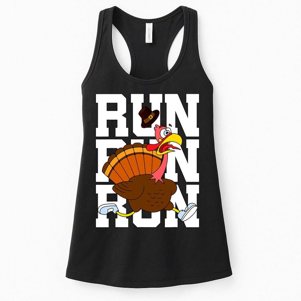Turkey Run Costume Thanksgiving Running Turkey Trot Womens Tank Top