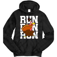 Turkey Run Costume Thanksgiving Running Turkey Trot Tie Dye Hoodie