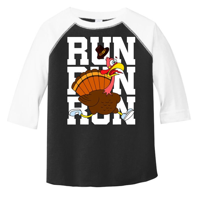 Turkey Run Costume Thanksgiving Running Turkey Trot Toddler Fine Jersey T-Shirt