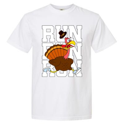 Turkey Run Costume Thanksgiving Running Turkey Trot Garment-Dyed Heavyweight T-Shirt