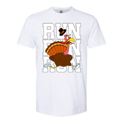 Turkey Run Costume Thanksgiving Running Turkey Trot Softstyle CVC T-Shirt