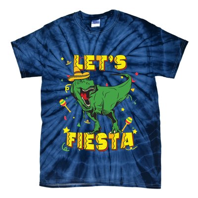 T Rex Cinco De Mayo Shirts Tyrannosaurus Dinosaur Lets Fiesta Tie-Dye T-Shirt