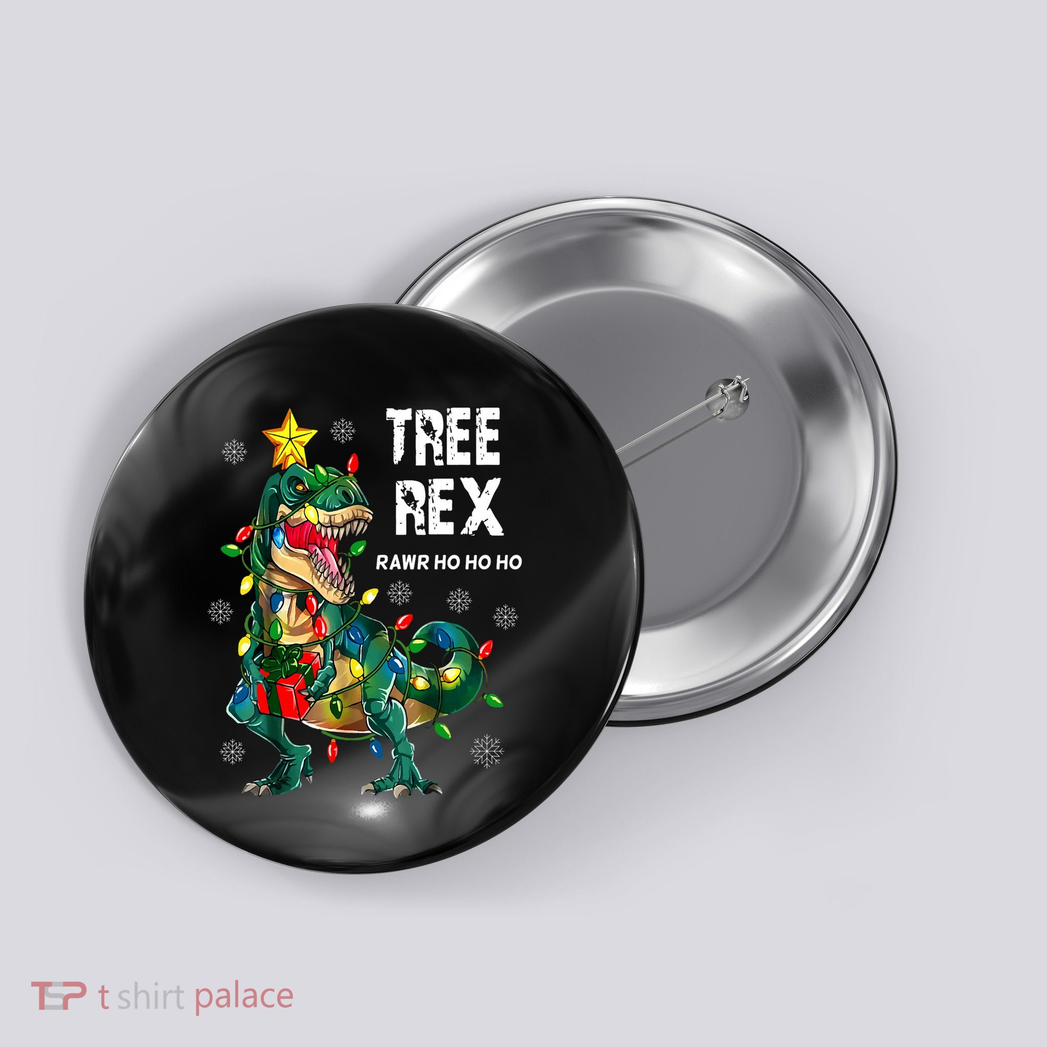 Tree Rex Christmas Tree Dinosaur Costume For Christma Button
