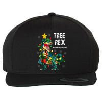 Tree Rex Christmas Tree Dinosaur Costume For Christma Wool Snapback Cap