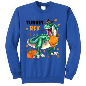 Turkey Rex Dinosaur T Rex Thanksgiving Pumpkin Gift Sweatshirt