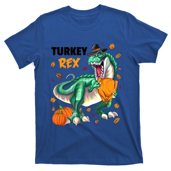 Turkey Rex Dinosaur T Rex Thanksgiving Pumpkin Gift T-Shirt