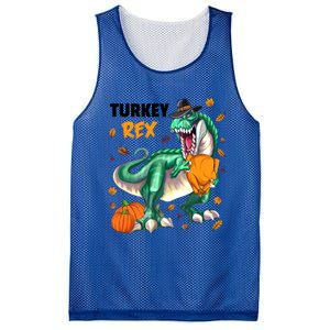 Turkey Rex Dinosaur T Rex Thanksgiving Pumpkin Gift Mesh Reversible Basketball Jersey Tank