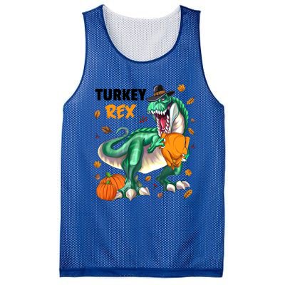 Turkey Rex Dinosaur T Rex Thanksgiving Pumpkin Gift Mesh Reversible Basketball Jersey Tank