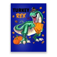 Turkey Rex Dinosaur T Rex Thanksgiving Pumpkin Gift Poster