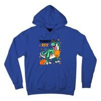 Turkey Rex Dinosaur T Rex Thanksgiving Pumpkin Gift Tall Hoodie