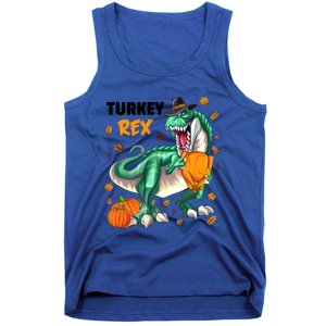 Turkey Rex Dinosaur T Rex Thanksgiving Pumpkin Gift Tank Top