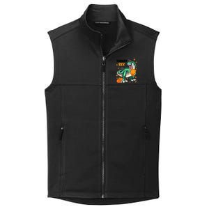 Turkey Rex Dinosaur T Rex Thanksgiving Pumpkin Gift Collective Smooth Fleece Vest